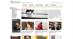 Desktop Screenshot of brownalumnimagazine.com